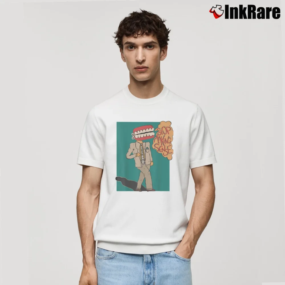 Men’s talking heads stops making senses new wave concert Classic T-Shirt in white | Soft, Breathable Everyday Wear