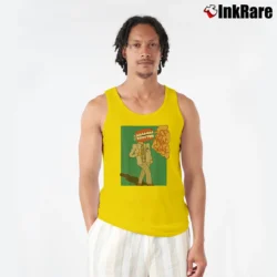Men’s talking heads stops making senses new wave concert Tank Top in yellow | Breathable, Active-Friendly Design