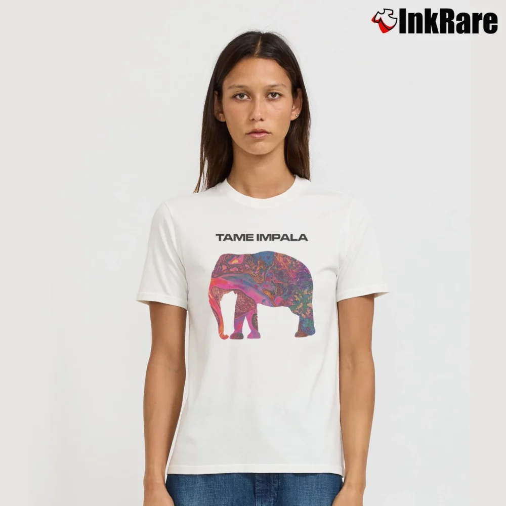 Women’s Tame Impala Elephant T-Shirt in white | Soft, Flattering Fit