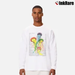 Men’s Tame Impala Jellyfish Long-Sleeve Shirt in white | Sleek, Lightweight, Year-Round Wear