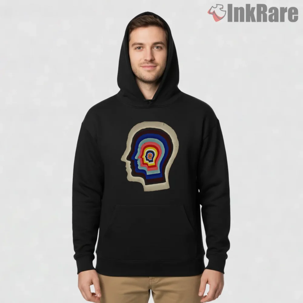 Tame Impala Psychedelic Mind Layers Color Profile Shirt on black hoodie for men graphic tee