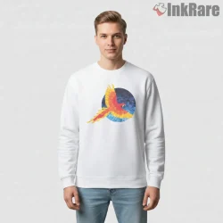 Tame Impala Psychedelic Parrot Color Burst Art Shirt on graphic shirt for men graphic tee