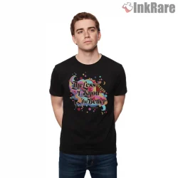 Tame Impala The Less I Know The Better Psychedelic Text Art Shirt on black short sleeve shirt for men graphic tee