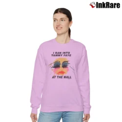 Women’s Tammy Faye Bakker At The Mall Relaxed Sweatshirt in light pink | Soft, Laid-Back Vibe