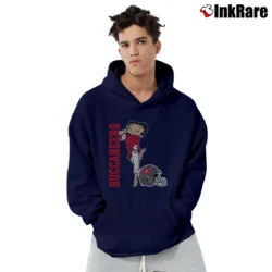 Men’s Tampa Bay Buccaneers Betty Boop NFL Team Pullover Hoodie in navy | Cozy, Durable, Modern Fit