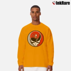 Men’s Tampa Bay Buccaneers Grateful Dead Steal Your Face Football Long-Sleeve Shirt in orange | Sleek, Lightweight, Year-Round Wear