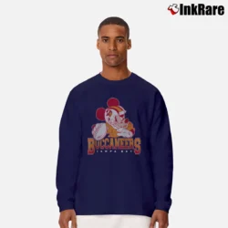 Men’s Tampa Bay Buccaneers Mickey Mouse Quarterback Long-Sleeve Shirt in navy | Sleek, Lightweight, Year-Round Wear