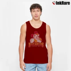 Men’s Tampa Bay Buccaneers Mickey Mouse Quarterback Tank Top in maroon | Breathable, Active-Friendly Design