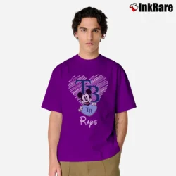 Men’s Tampa Bay Rays Mickey Mouse Fan Classic T-Shirt in purple | Soft, Breathable Everyday Wear