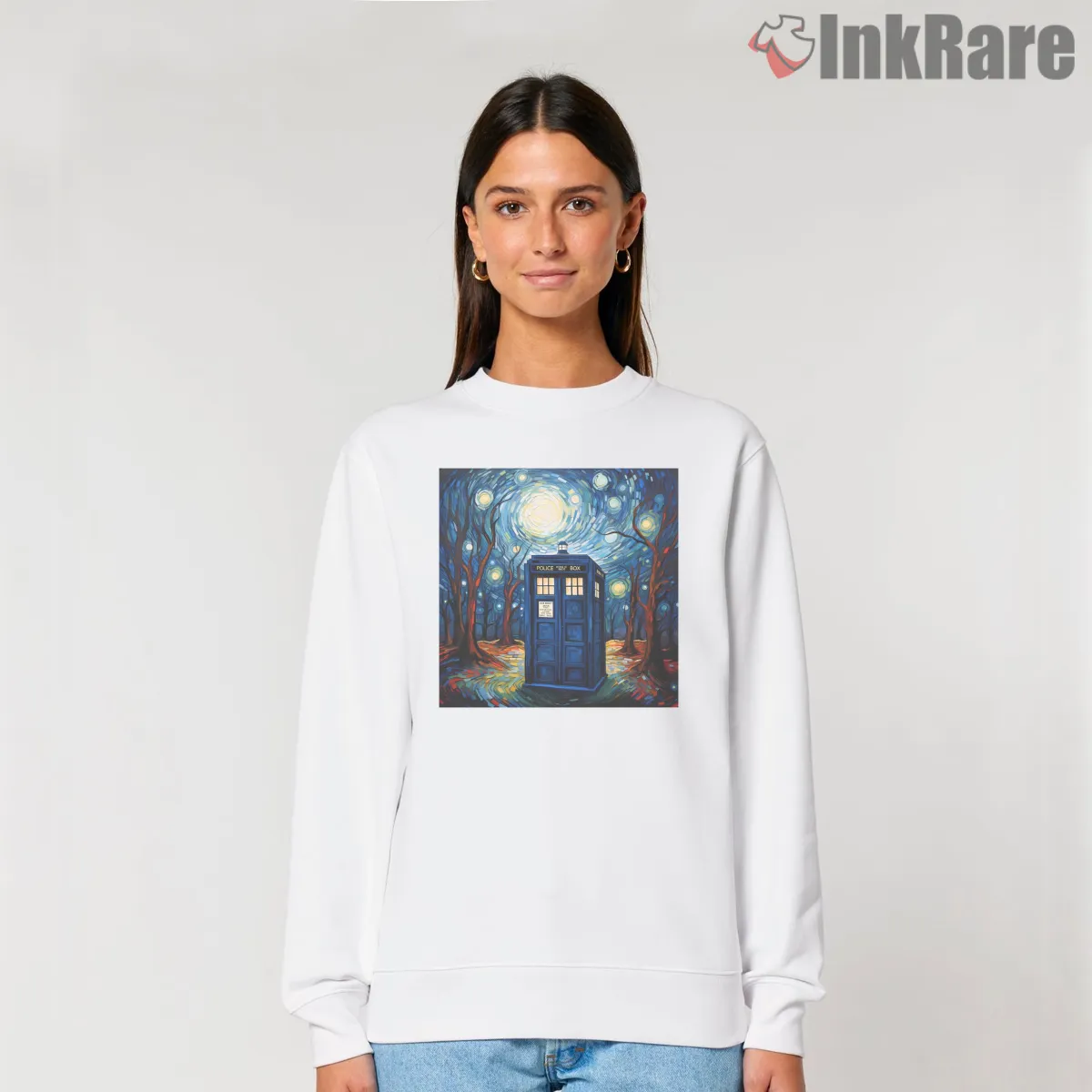 Tardis Starry Night Van Gogh Inspired Art Shirt Tardis Starry Night Van Gogh Inspired Art Shirt on graphic shirt for women graphic tee