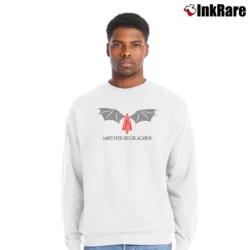 Men’s Targaryen Daenerys Mother Of Dragons Dracarys GOT Classic Crewneck Sweatshirt in white | Cozy Fabric, Clean Style