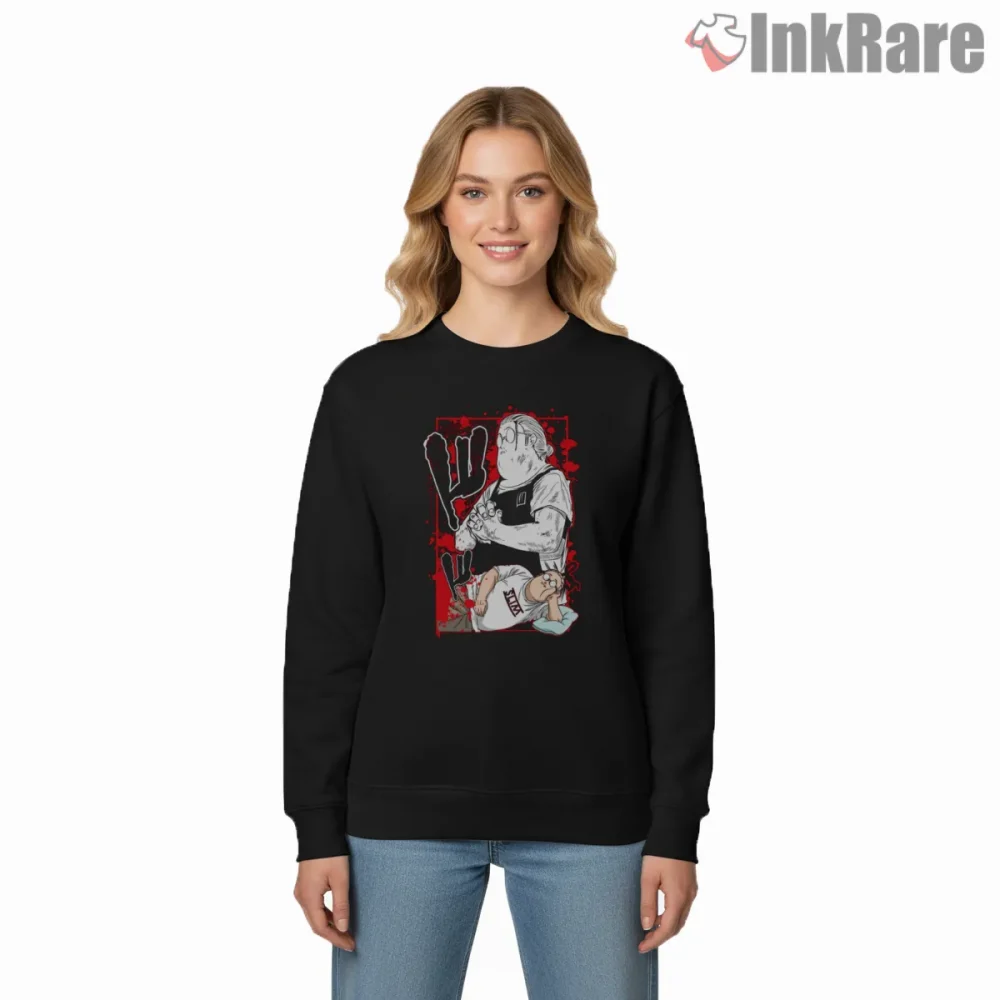 Taro Sakamoto Raw Ink Action Sketch Anime Shirt on graphic shirt for women graphic tee