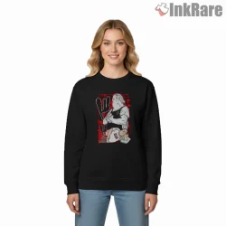 Taro Sakamoto Raw Ink Action Sketch Anime Shirt on graphic shirt for women graphic tee
