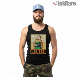 Taro Sakamoto Wanted Poster Full Color Anime Shirt on black tank top for men graphic tee