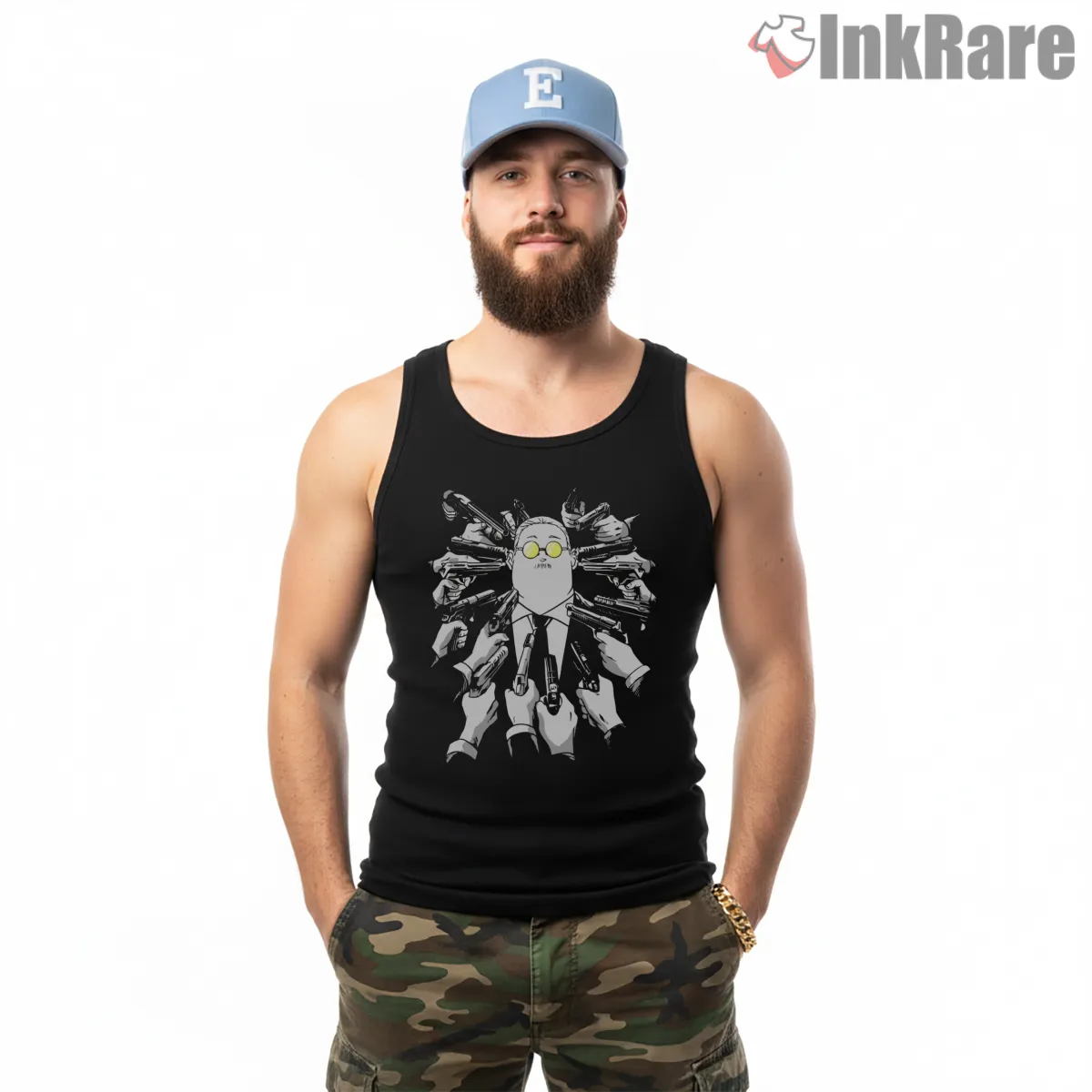 Taro Sakamoto Weapon Circle Mastery Anime Shirt on black tank top for men graphic tee