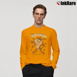 Men’s Tasmanian Devil Looney Tunes Long-Sleeve Shirt in orange | Sleek, Lightweight, Year-Round Wear