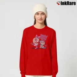 Women’s Tasmanian Devil Yeah Right Purple Looney Tunes Long-Sleeve Top in red | Sleek, Versatile, All-Season
