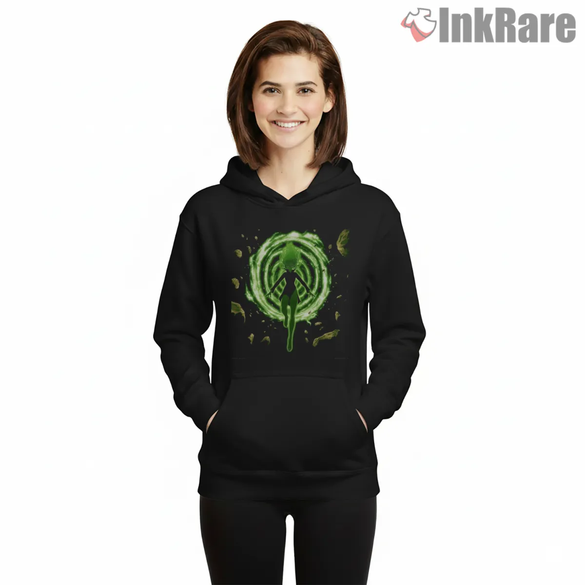 Tatsumaki Psychic Energy Storm Anime Hoodie Black Tatsumaki Psychic Energy Storm Anime Shirt on black hoodie for women graphic tee