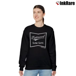 Women’s Tattooed Low Life Cartel Ink Relaxed Sweatshirt in black | Soft, Laid-Back Vibe