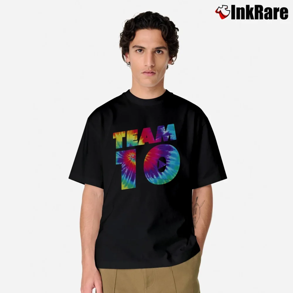 Men’s Team 10 Colorful Graphic Classic T-Shirt in black | Soft, Breathable Everyday Wear