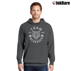 Men’s Team McGregor Tiger Logo Pullover Hoodie in charcoal | Cozy, Durable, Modern Fit