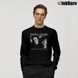 Men’s tears for fears songs from the big chair 80s album Long-Sleeve Shirt in black | Sleek, Lightweight, Year-Round Wear