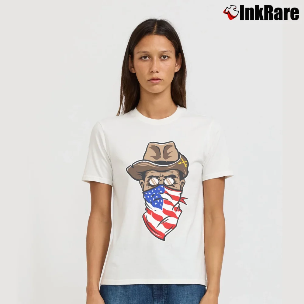 Women’s Teddy Roosevelt Rough Rider Signature T-Shirt in white | Soft, Flattering Fit