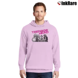Men’s Teenage Head Punk Rock Band Pullover Hoodie in light pink | Cozy, Durable, Modern Fit
