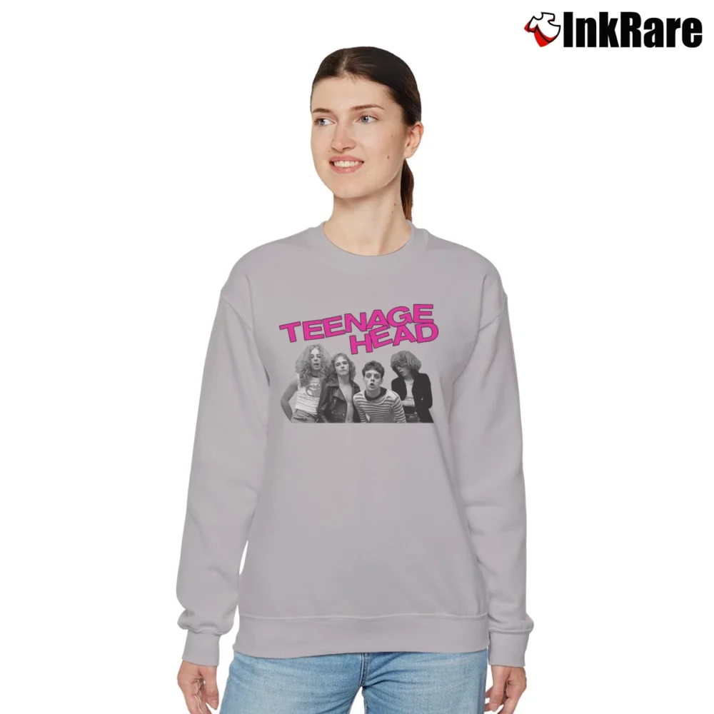 Women’s Teenage Head Punk Rock Band Relaxed Sweatshirt in sport grey | Soft, Laid-Back Vibe