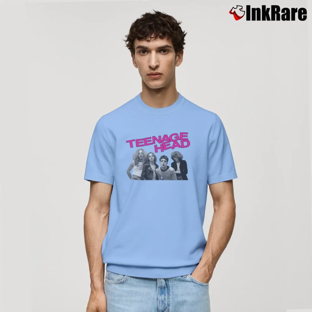 Men’s Teenage Head Punk Rock Band Classic T-Shirt in light blue | Soft, Breathable Everyday Wear