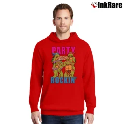 Men’s Teenage Mutant Ninja Turtles Party Pullover Hoodie in red | Cozy, Durable, Modern Fit