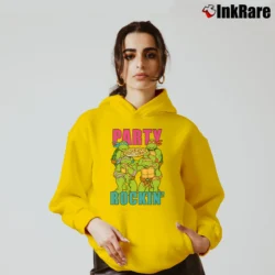 Women’s Teenage Mutant Ninja Turtles Party Cozy Hoodie in yellow | Warm, Structured, Stylish