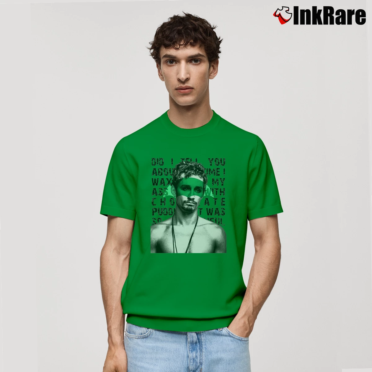 Men’s Teevip Umbrella Academy Klaus And The Chocolate Pudding 2 Classic T-Shirt in irish green | Soft, Breathable Everyday Wear