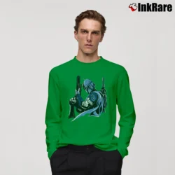 Men’s Tennessee Titans Boba Fett Star Wars Football Long-Sleeve Shirt in irish green | Sleek, Lightweight, Year-Round Wear