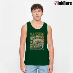 Men’s Tennessee Volunteers Peyton Manning Vintage Bootleg Tank Top in forest green | Breathable, Active-Friendly Design
