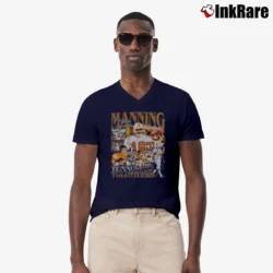 Men’s Tennessee Volunteers Peyton Manning Vintage Bootleg V-Neck Tee in navy | Sharp, Breathable, Everyday Staple