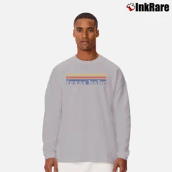 Men’s Texas Babe Long-Sleeve Shirt in sport grey | Sleek, Lightweight, Year-Round Wear