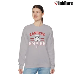 Women’s Texas Rangers MLB Star Wars Empire Crossover Relaxed Sweatshirt in sport grey | Soft, Laid-Back Vibe