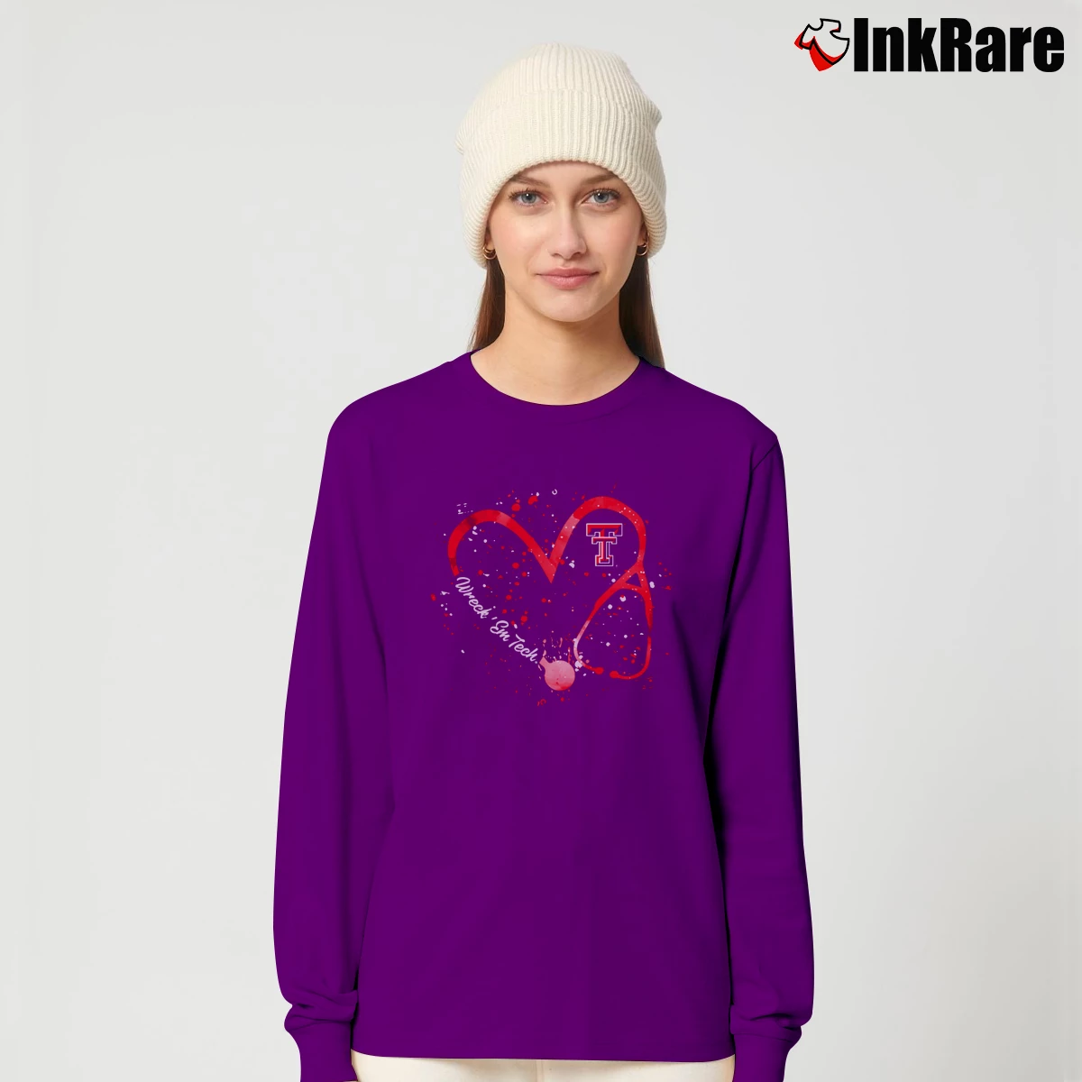 Women’s Texas Tech Red Raiders Nurse Long-Sleeve Top in purple | Sleek, Versatile, All-Season