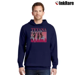 Men’s Teyana Taylor Style Graphic Pullover Hoodie in navy | Cozy, Durable, Modern Fit
