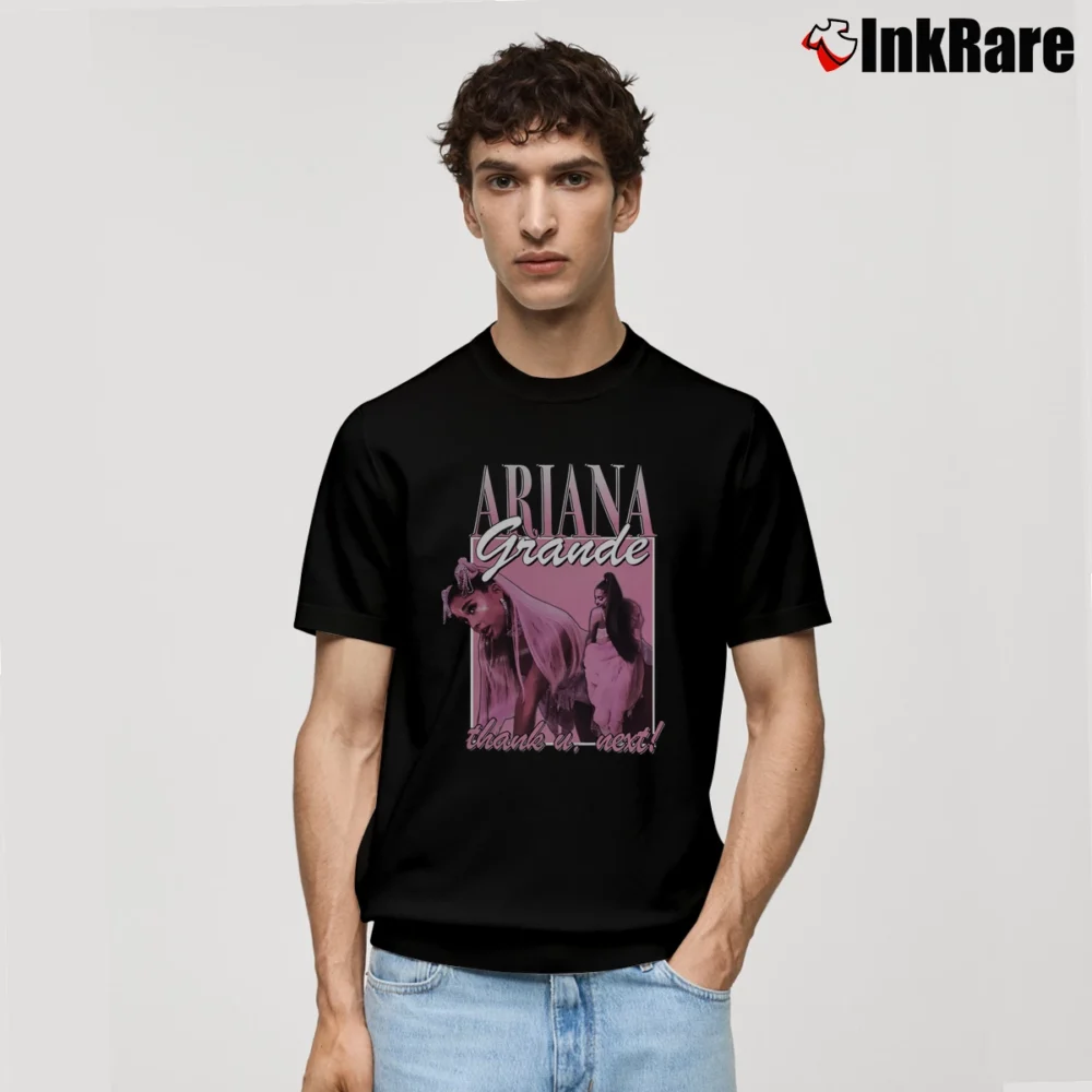 Men’s Thank U Next Ariana Grande Classic T-Shirt in black | Soft, Breathable Everyday Wear