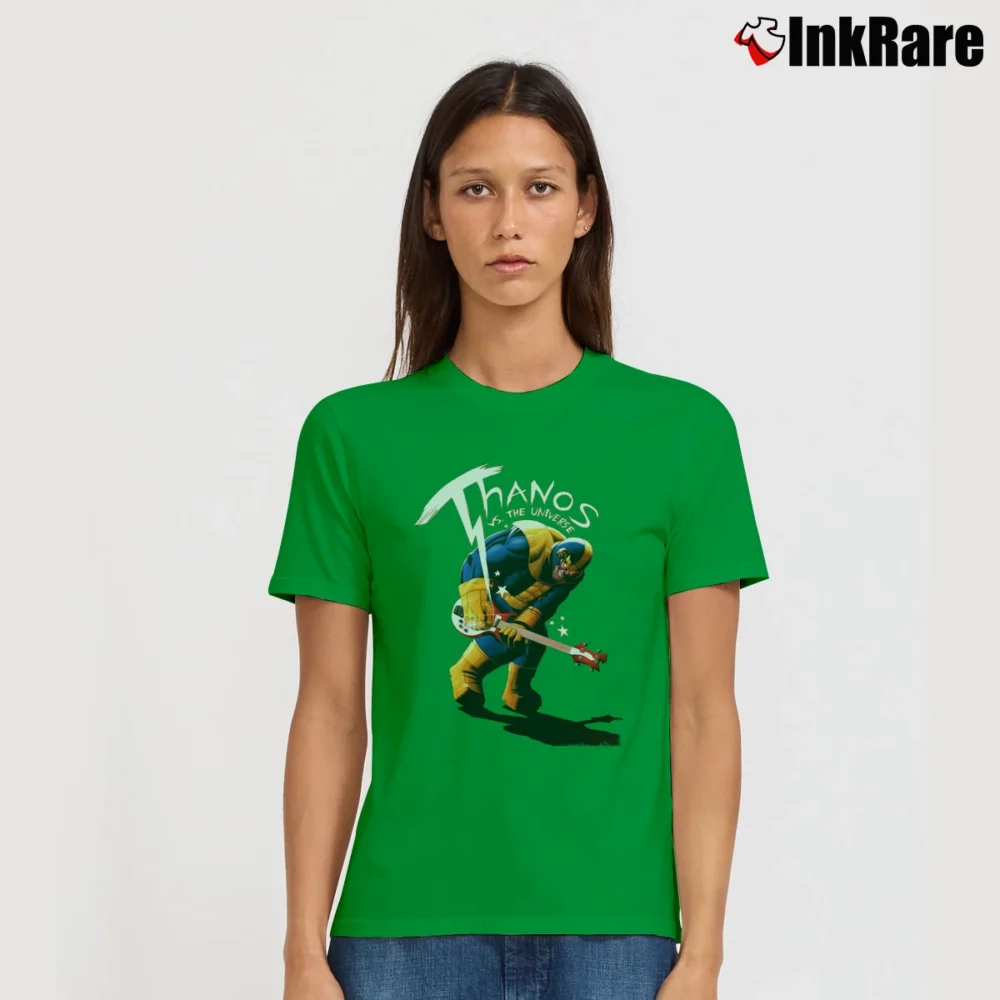 Women’s Thanos Vs The Universe Signature T-Shirt in irish green | Soft, Flattering Fit