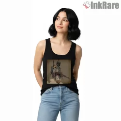 Thats Mr Fett If You Please Character Shirt on black tank top for women graphic tee