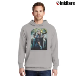 Men’s The 100 TV Show Poster Graphic Pullover Hoodie in sport grey | Cozy, Durable, Modern Fit