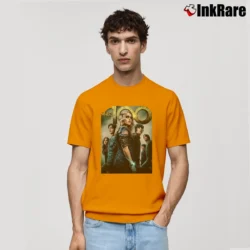 Men’s The 100 TV Show Poster Graphic Classic T-Shirt in orange | Soft, Breathable Everyday Wear