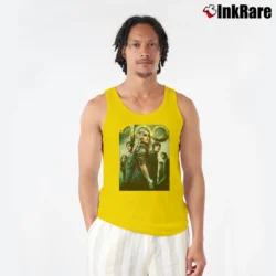 Men’s The 100 TV Show Poster Graphic Tank Top in yellow | Breathable, Active-Friendly Design