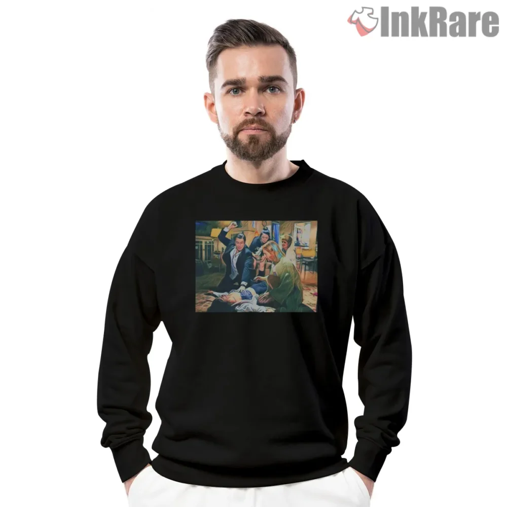 The Adrenaline Shot Chaos Scene Shirt on graphic shirt for men graphic tee
