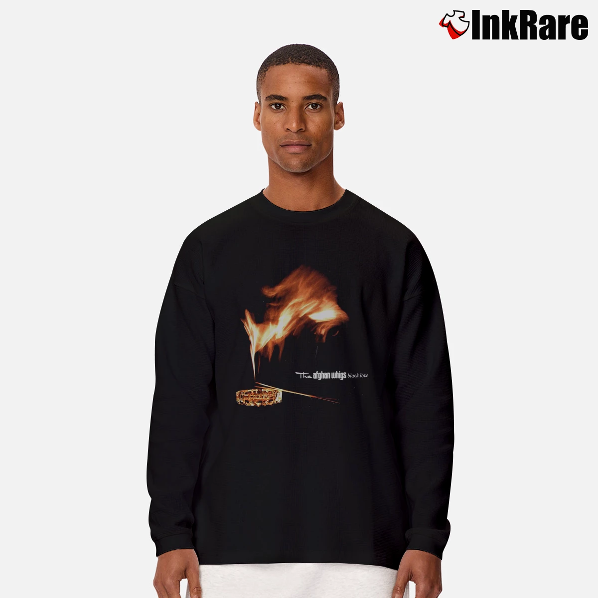 The Afghan Whigs Black Love Men’s Long-Sleeve Tee in black – Versatile Layering Men’s The Afghan Whigs Black Love Long-Sleeve Shirt in black | Sleek, Lightweight, Year-Round Wear