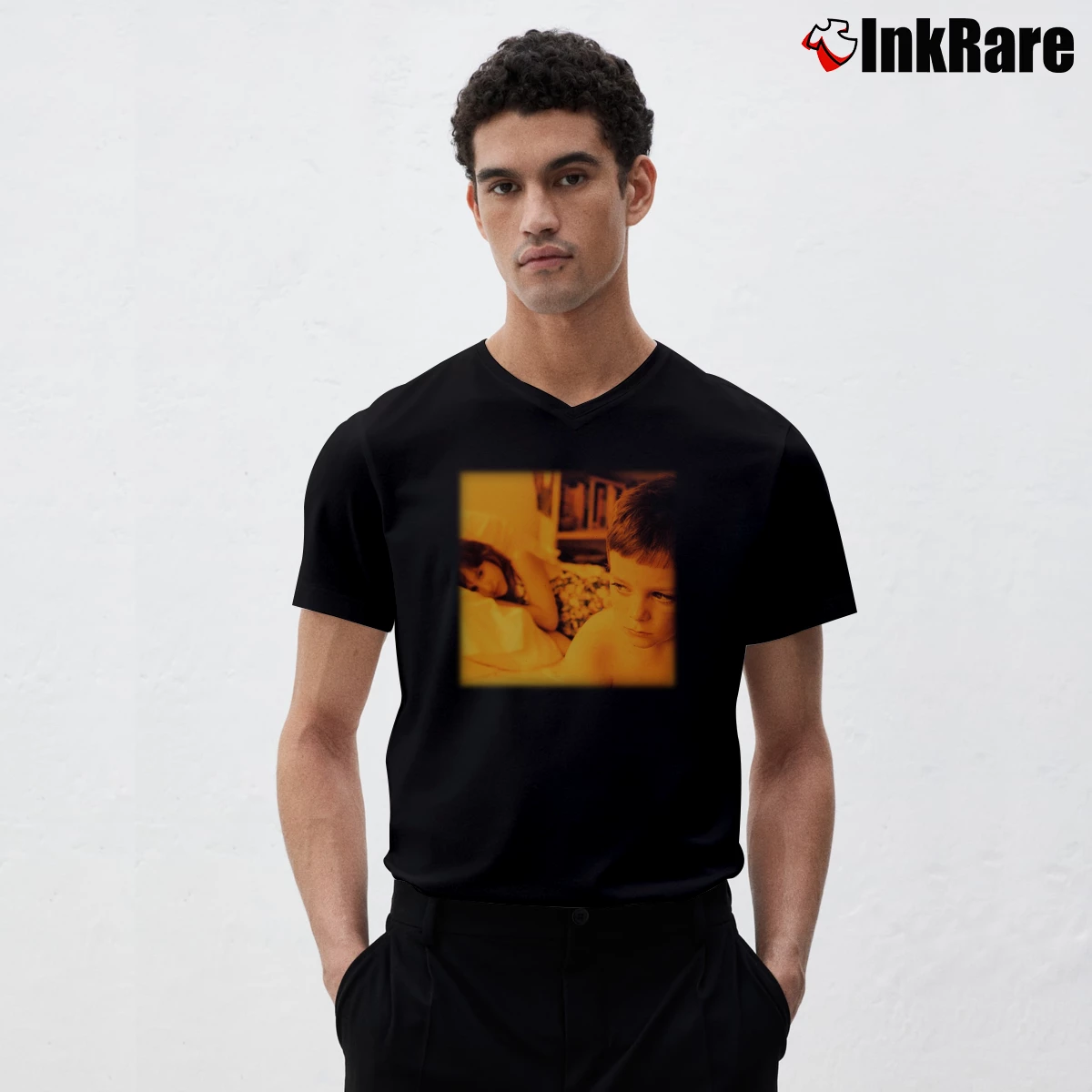 The Afghan Whigs Gentlemen Men’s V-Neck Tee in black – Modern Essential Men’s The Afghan Whigs Gentlemen V-Neck Tee in black | Sharp, Breathable, Everyday Staple