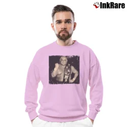 Men’s the american dream dusty rhodes nwa for Classic Wrestling Fans Crewneck Sweatshirt in light pink | Cozy Fabric, Clean Style